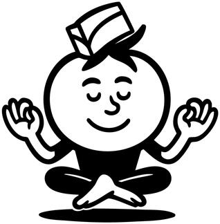 Condi Mascot Condi brand mascot in a yoga pose, representing gut health, mindfulness, and the New Luxury of functional food.